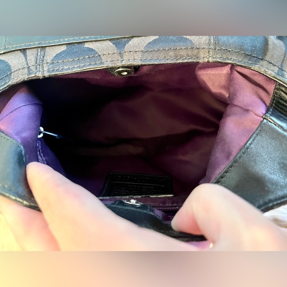 Coach 3 Compartment Op Art Maggie Madison Handbag - Picture 10 of 11